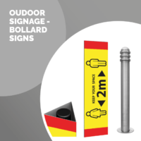 Bollard signs